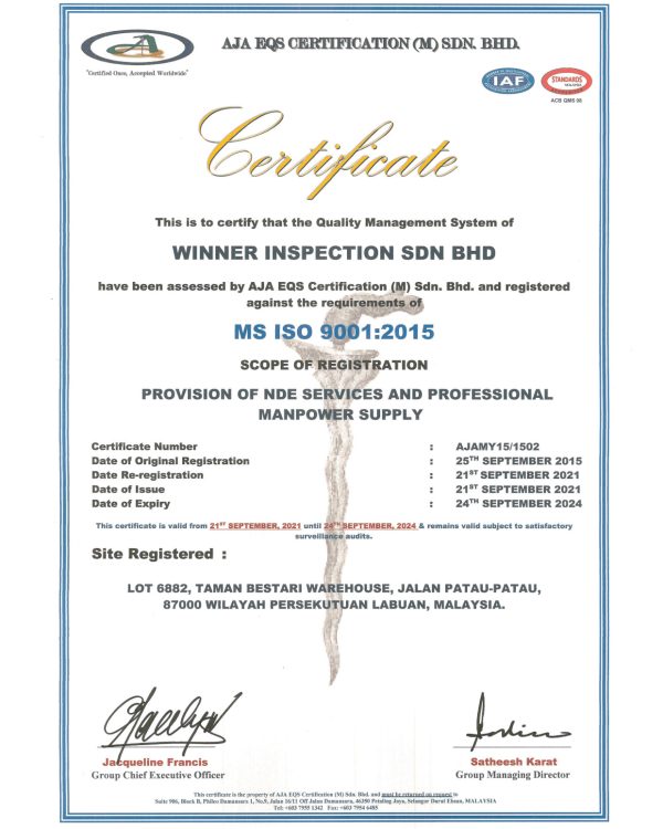 MS ISO 9001.2015